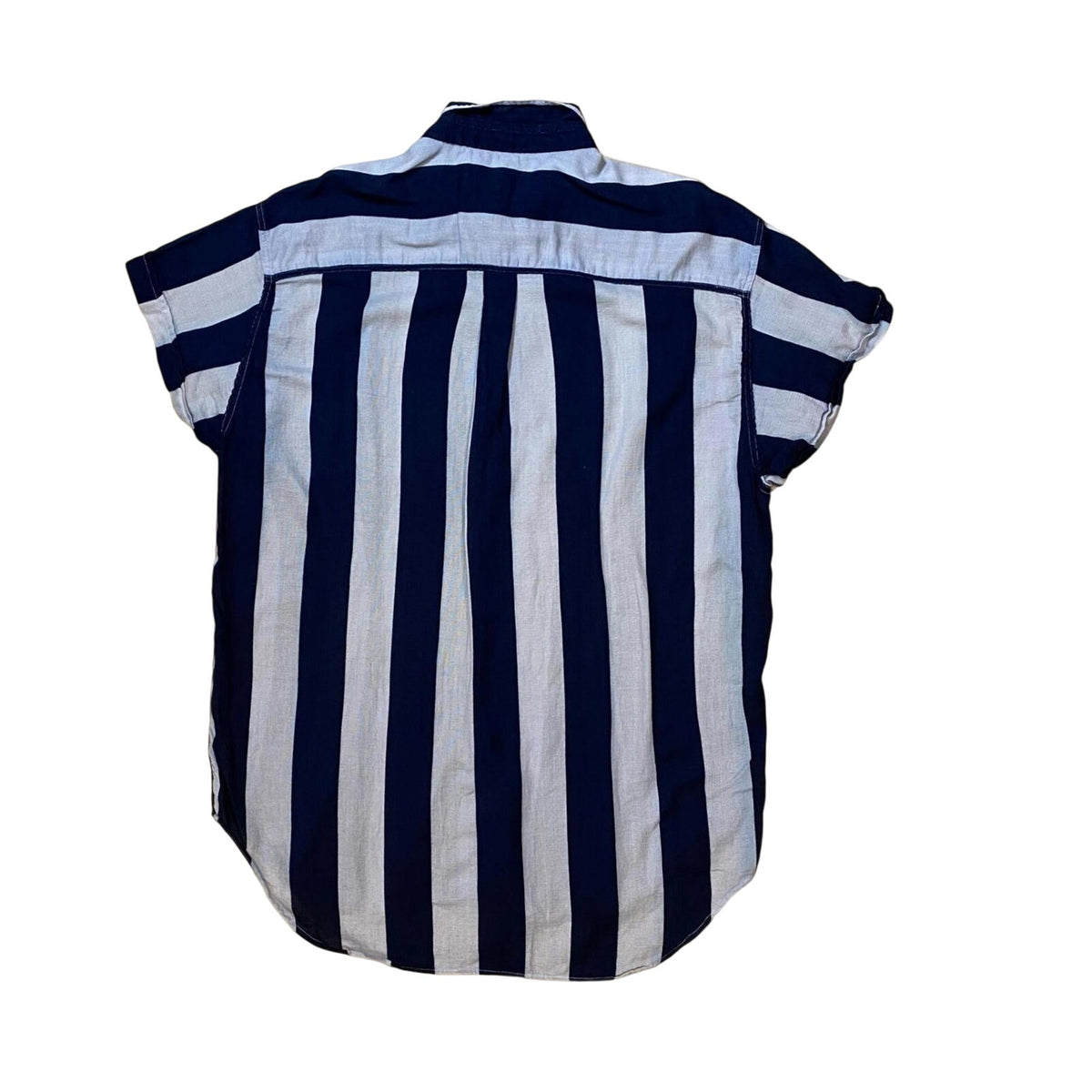 Emporio Armani Classic 90s Light Cotton Striped Button Up Beige M