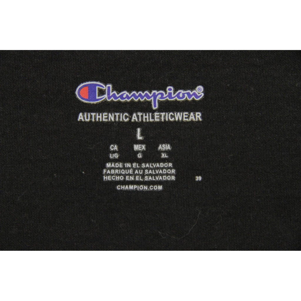 Vintage Champion Long Sleeve T Shirt Black L