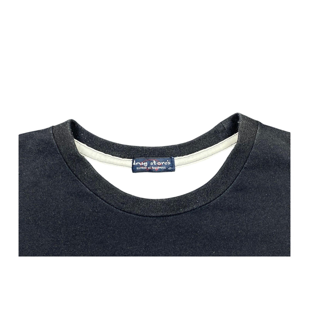 Drug Stores Japan Y2K Vintage Short Sleeve Graphic T Shirt Black L