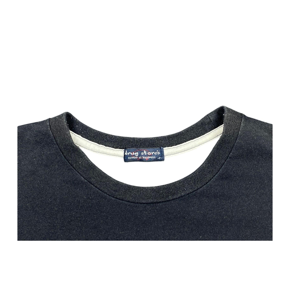 Drug Stores Japan Y2K Vintage Short Sleeve Graphic T Shirt Black L