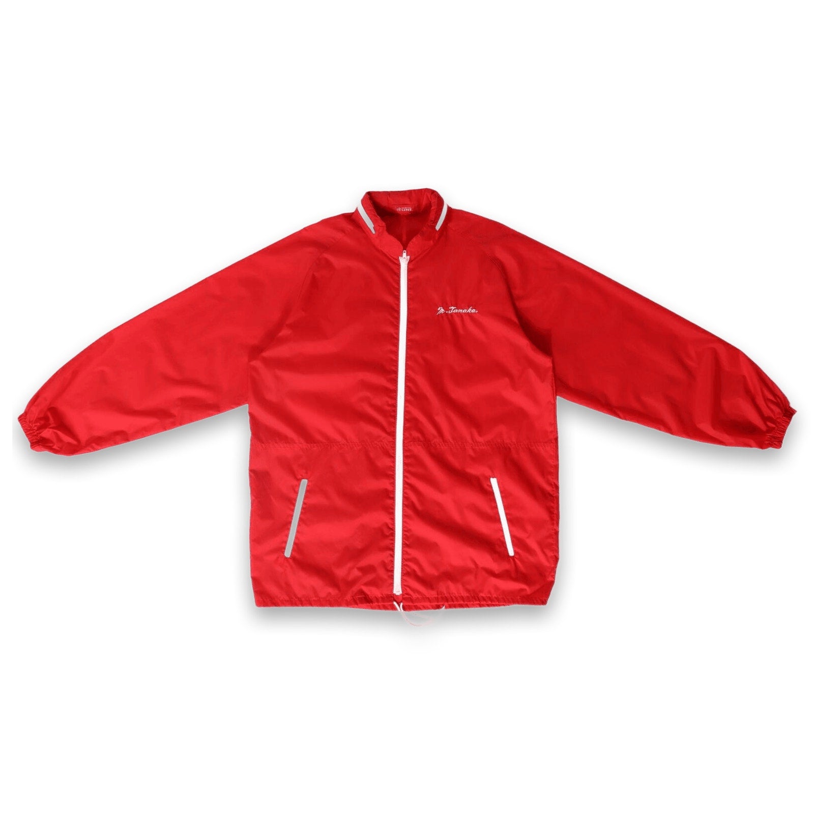 M Tanaka Japan Vintage 1980s University Full Zip Windbreaker Red L