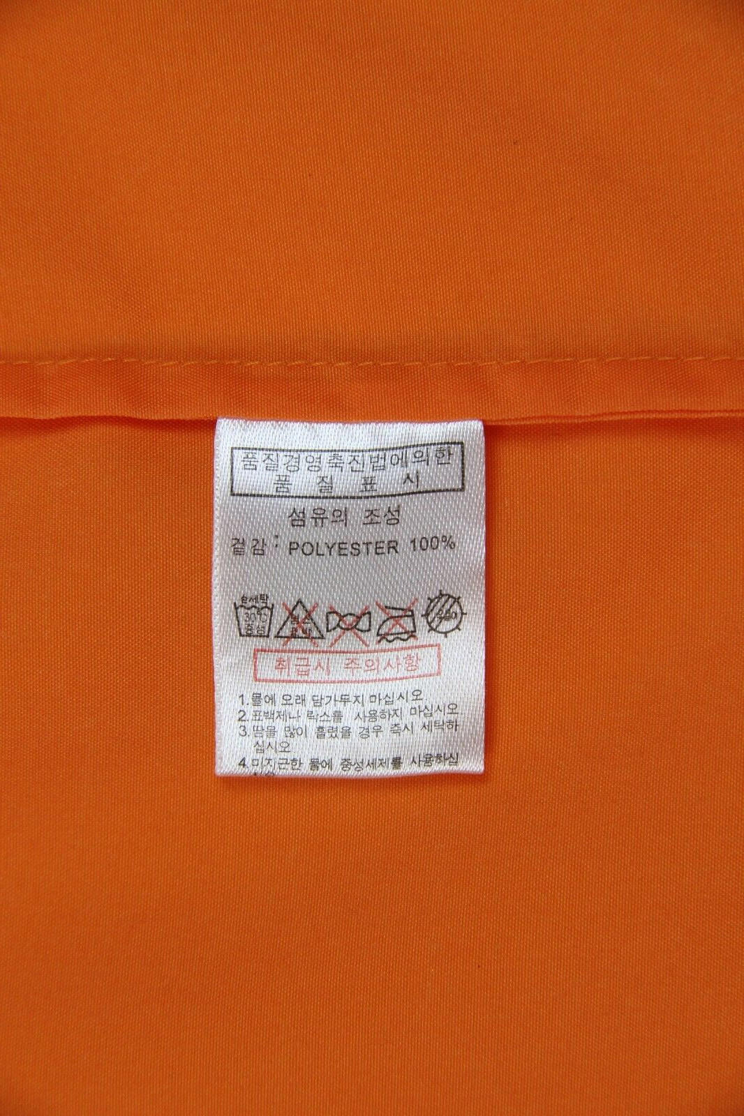 Marjane Long Sleeve Bio Farm Zip Up Windbreaker Orange 2XL