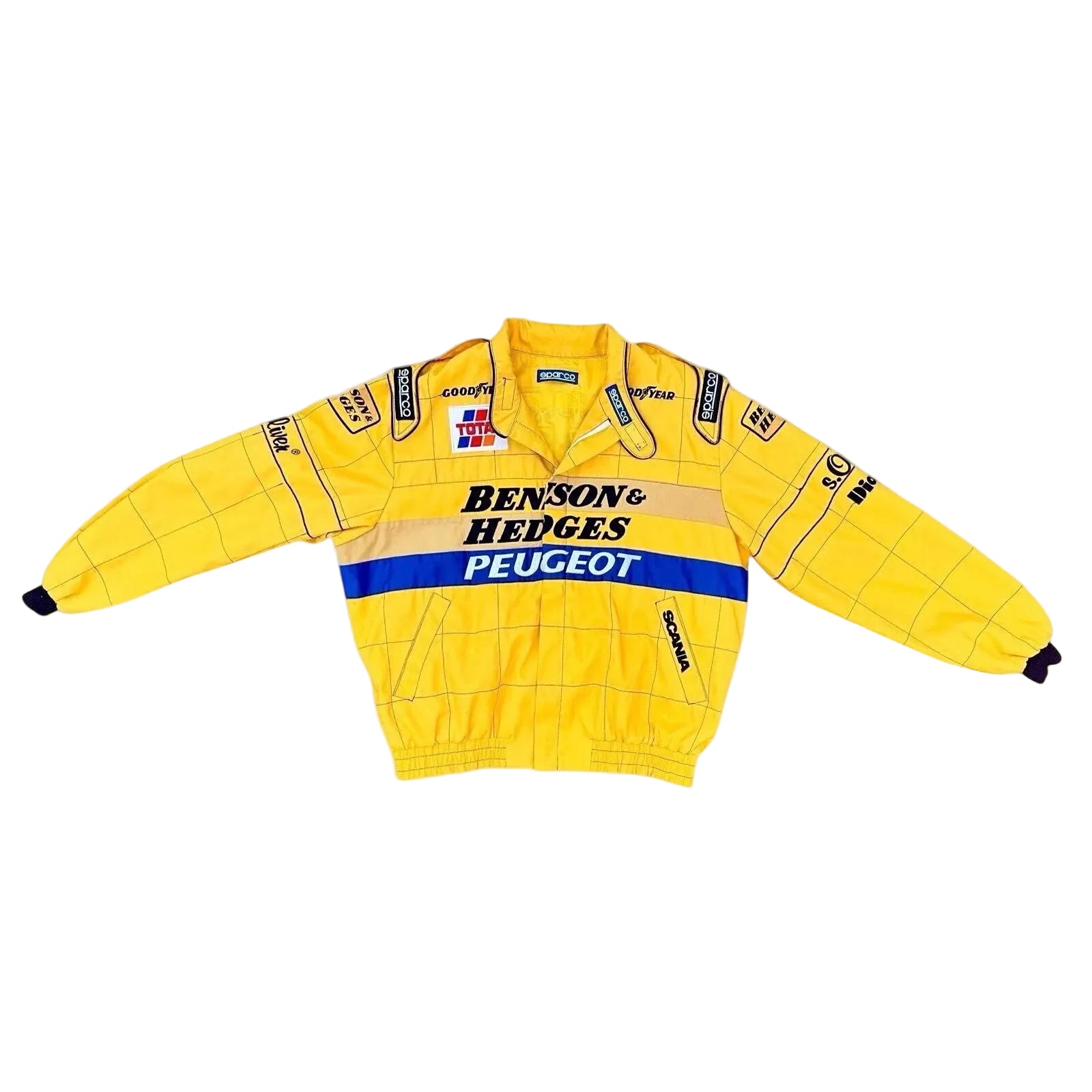 Vintage Sparco Jordan F1 Benson & Hedges Peugeot Racing Jacket Italy Size XXL