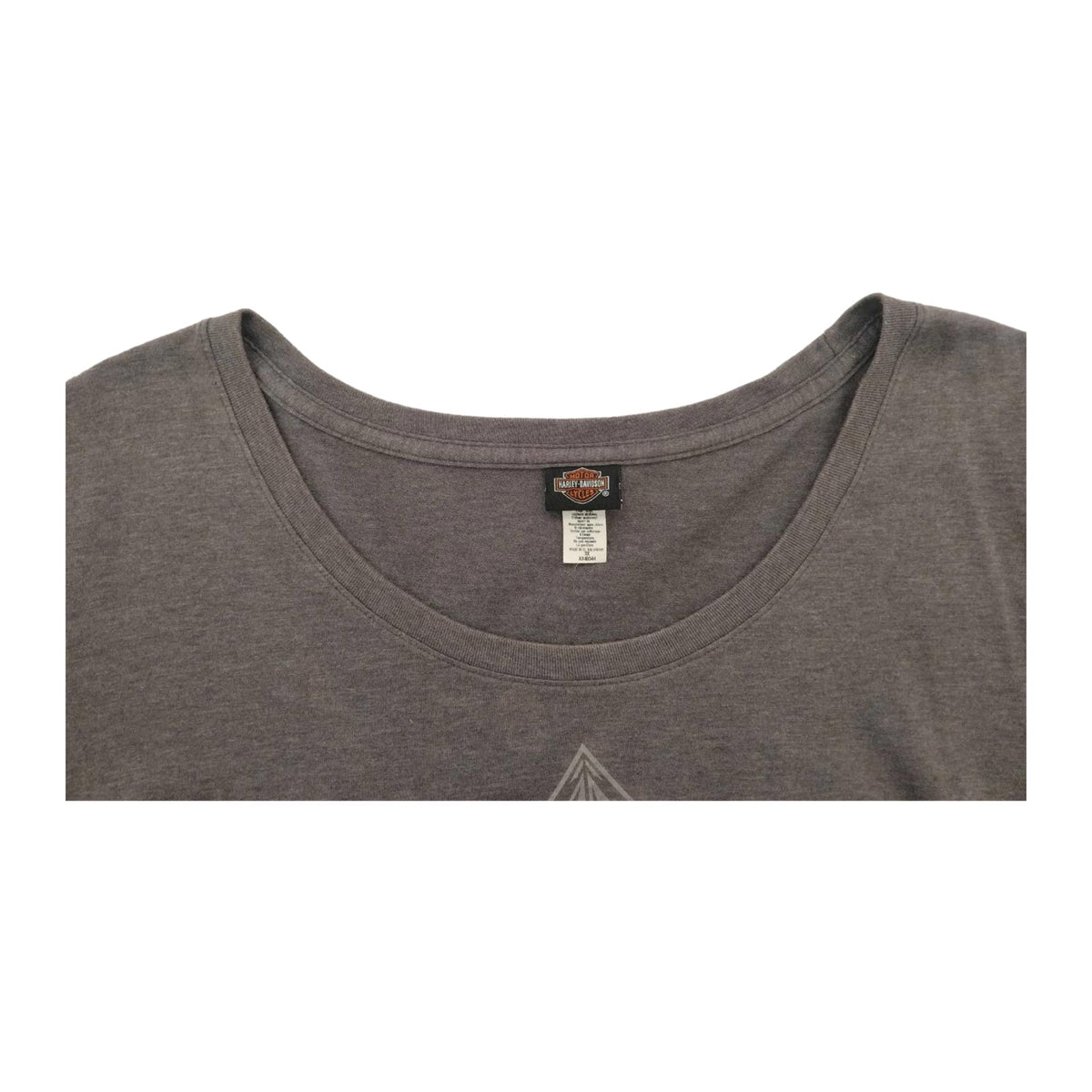 Vintage Harley Davidson Women's Y2K Filigree Cross Short Sleeve T Shirt Grey 3XL