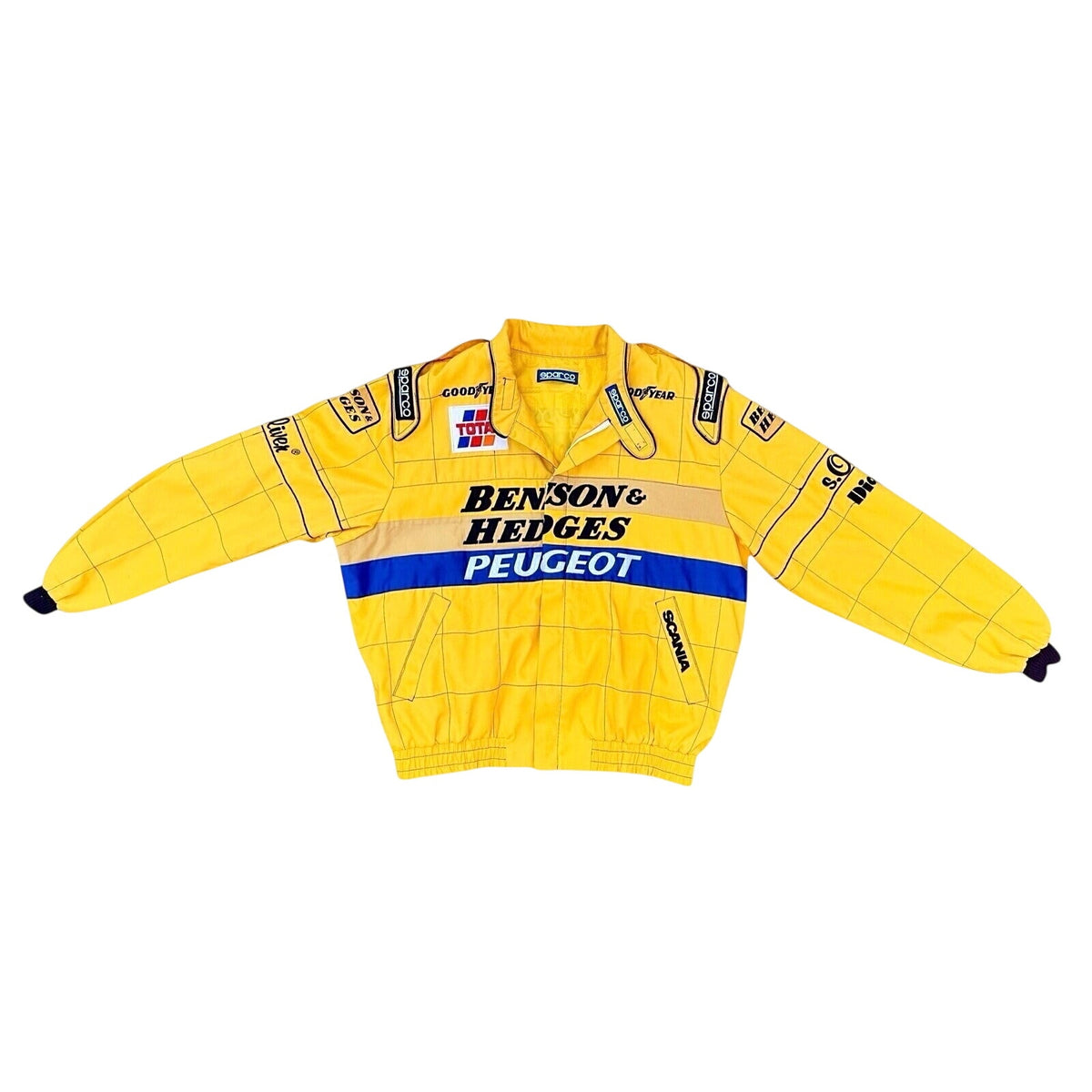 Vintage Sparco Jordan F1 Benson & Hedges Peugeot Racing Jacket Italy Size XXL
