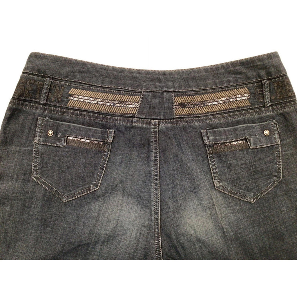 Japanese Vintage Women's Y2K Flared Denim Jeans 14