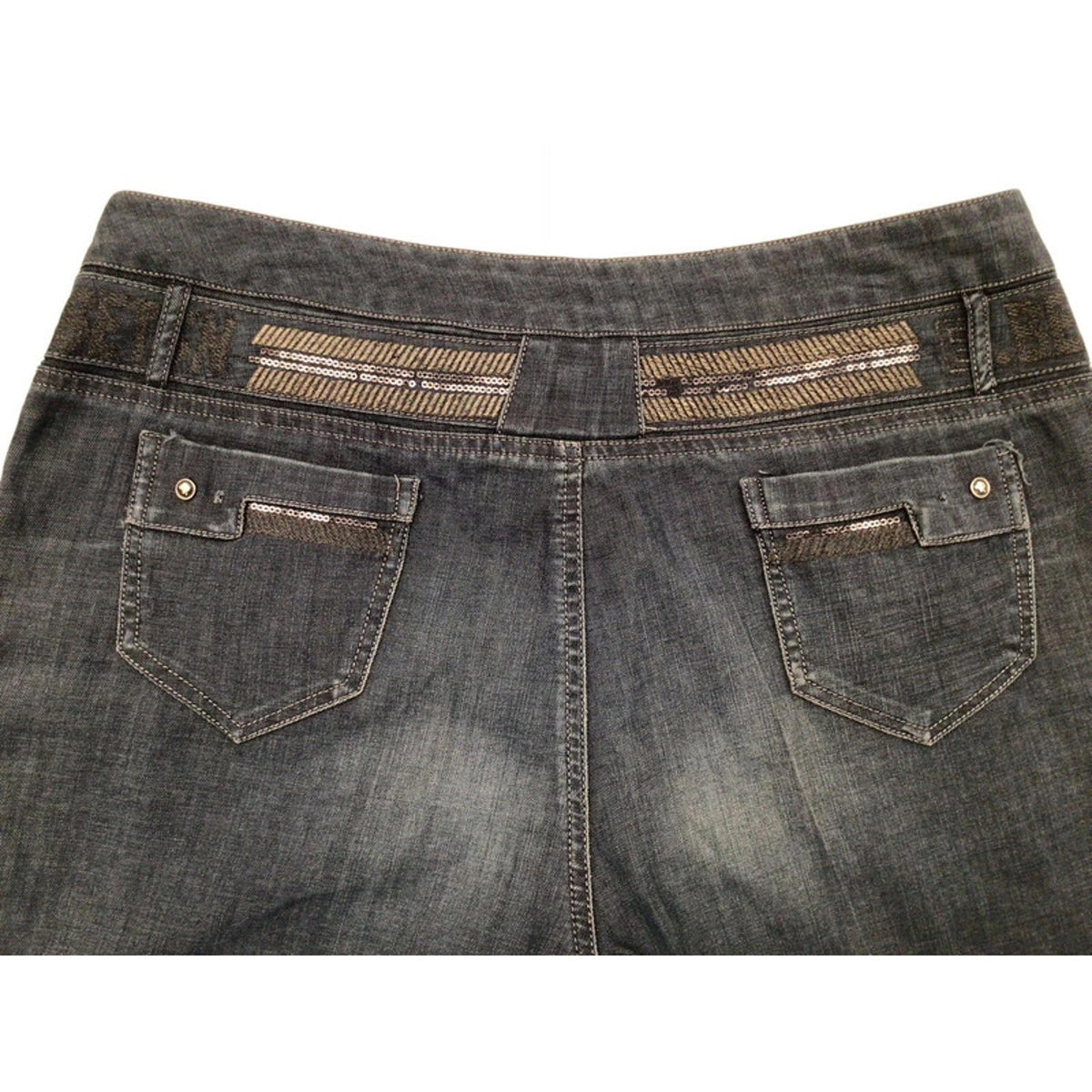 Japanese Vintage Women's Y2K Flared Denim Jeans 14