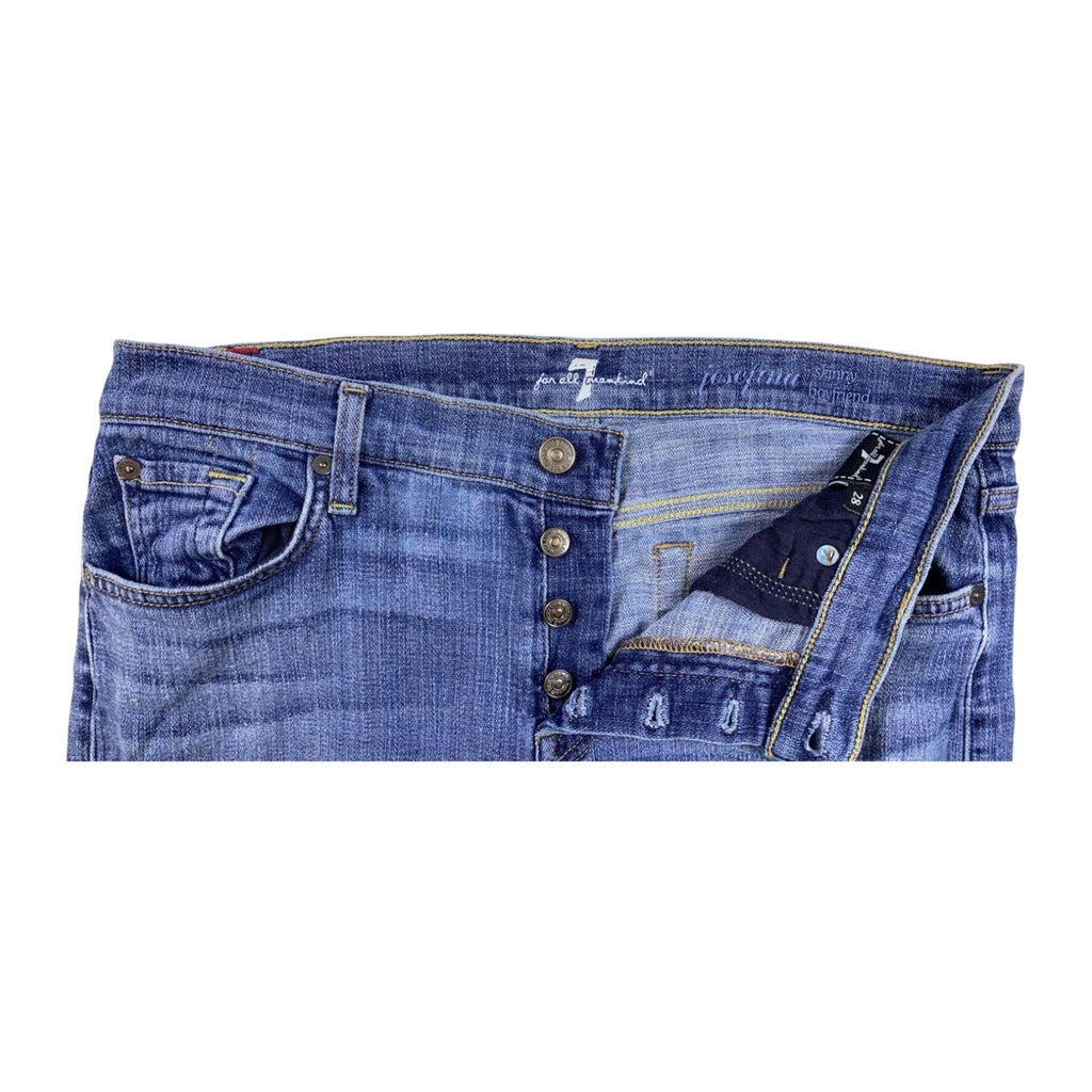7 For All Mankind Y2K Women's Low Rise Straight Leg Denim Jean 6