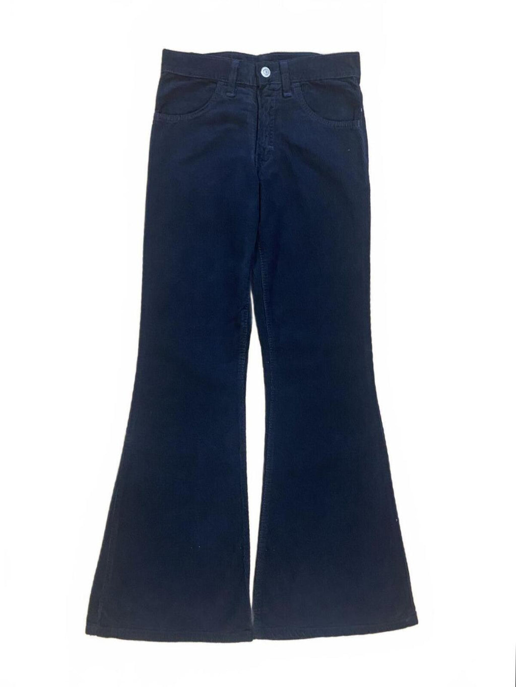 Soho Deadstock Women's Y2K Flared Corduroy Jean Black 14R