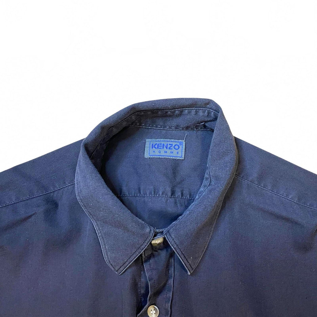 Vintage Kenzo Homme Button Up Grey L