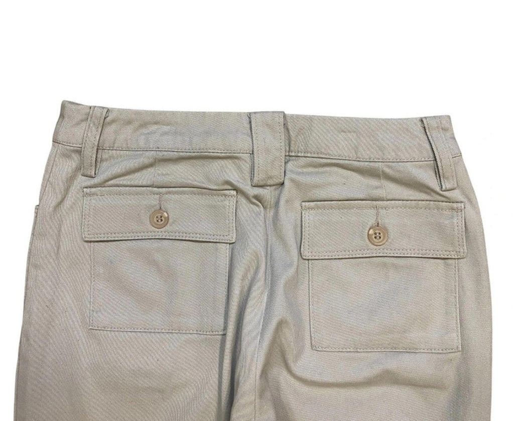 Japanese Vintage Flared Cargo Khaki Pant Beige 4