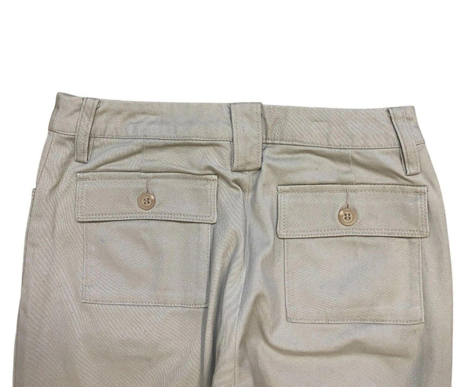 Japanese Vintage Flared Cargo Khaki Pant Beige 4