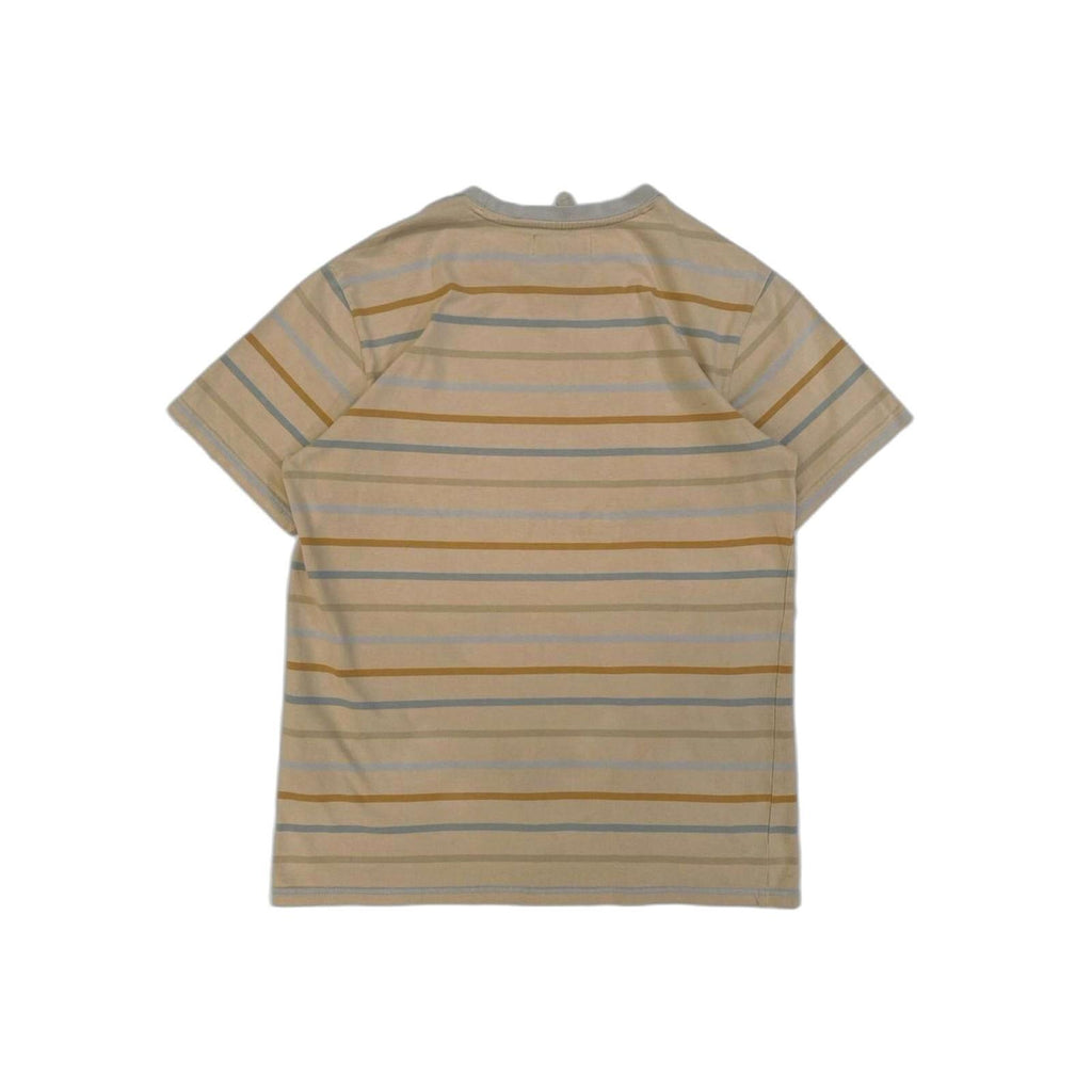 Karl Kani Y2K Baggy Striped Short Sleeve T Shirt Beige L