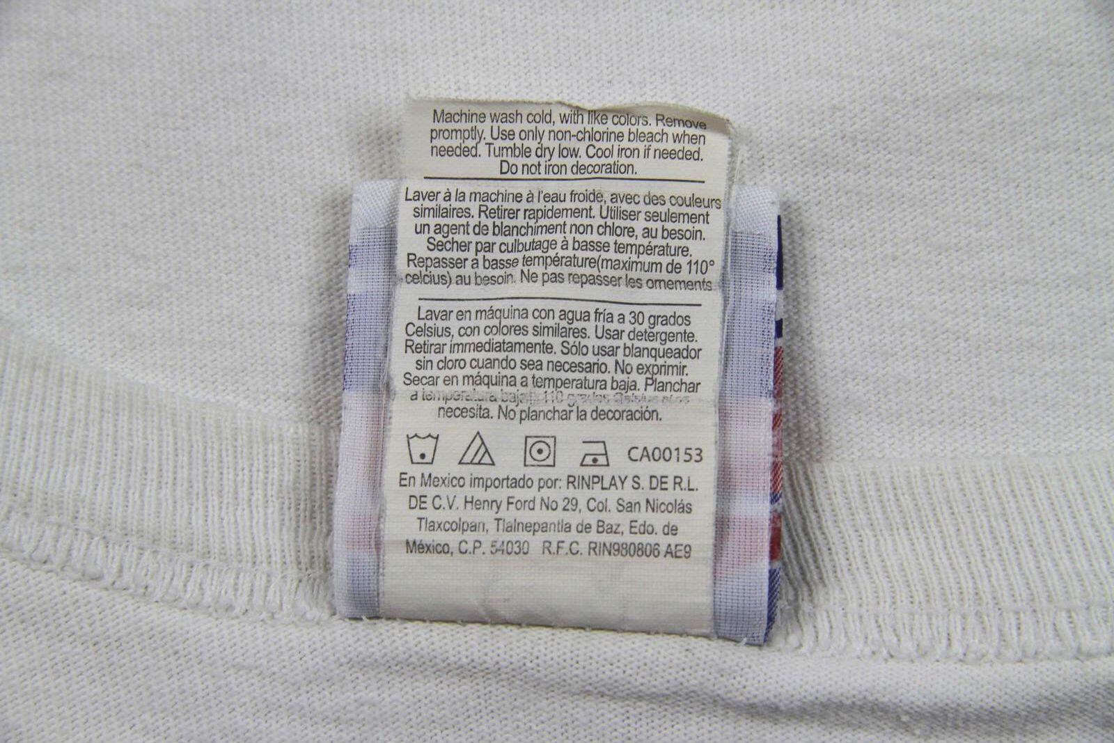 Vintage Champion White Crew Neck Short Sleeve T Shirt M