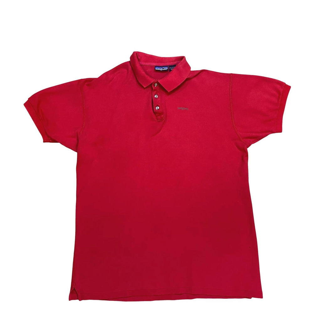 Vintage Patagonia Polo Shirt 1990's Red Size L