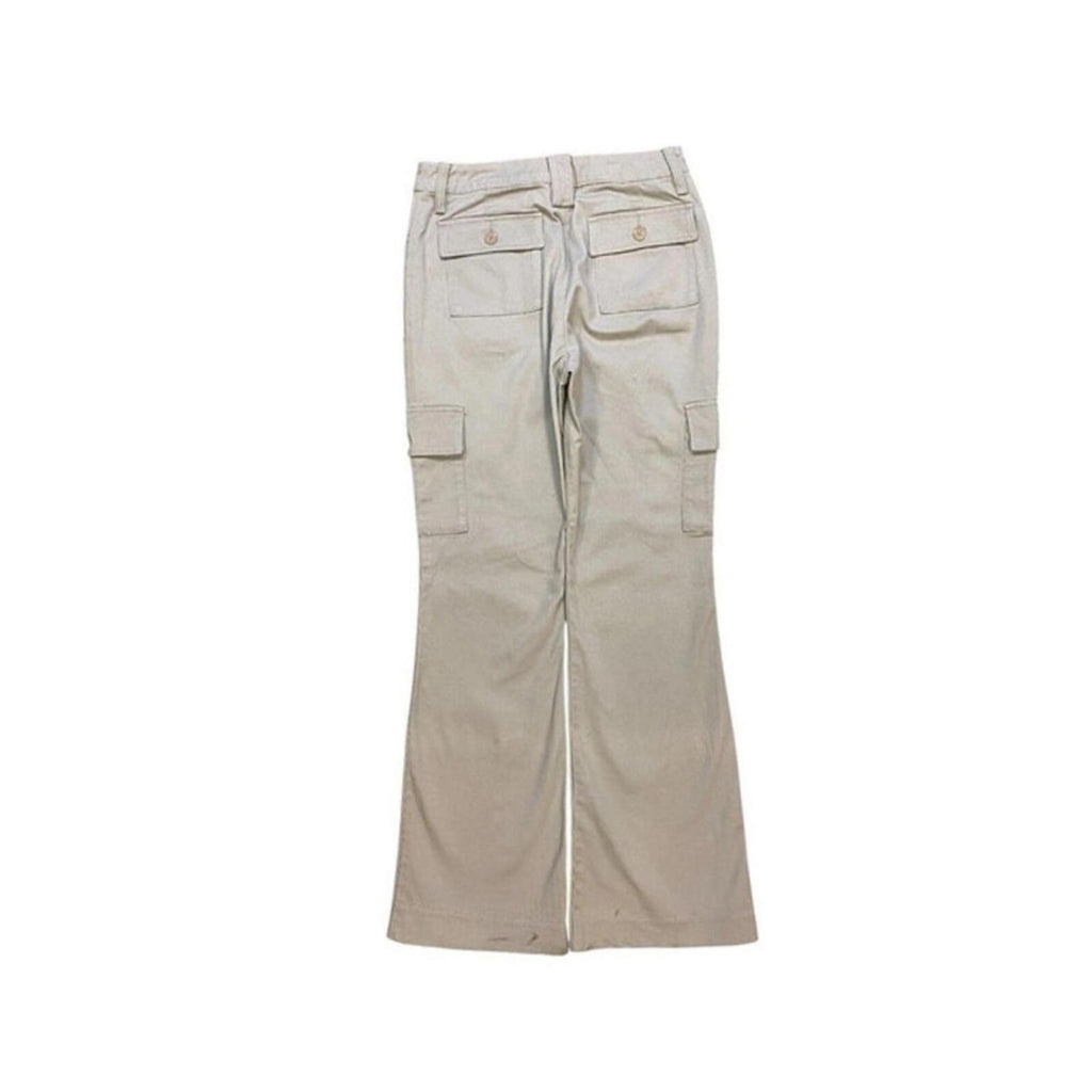 Japanese Vintage Flared Cargo Khaki Pant Beige 4