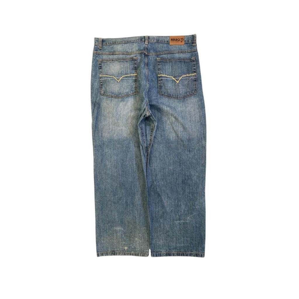 Marq 75 Men's Hip Hop Baggy Denim Jeans Y2K W44 L31