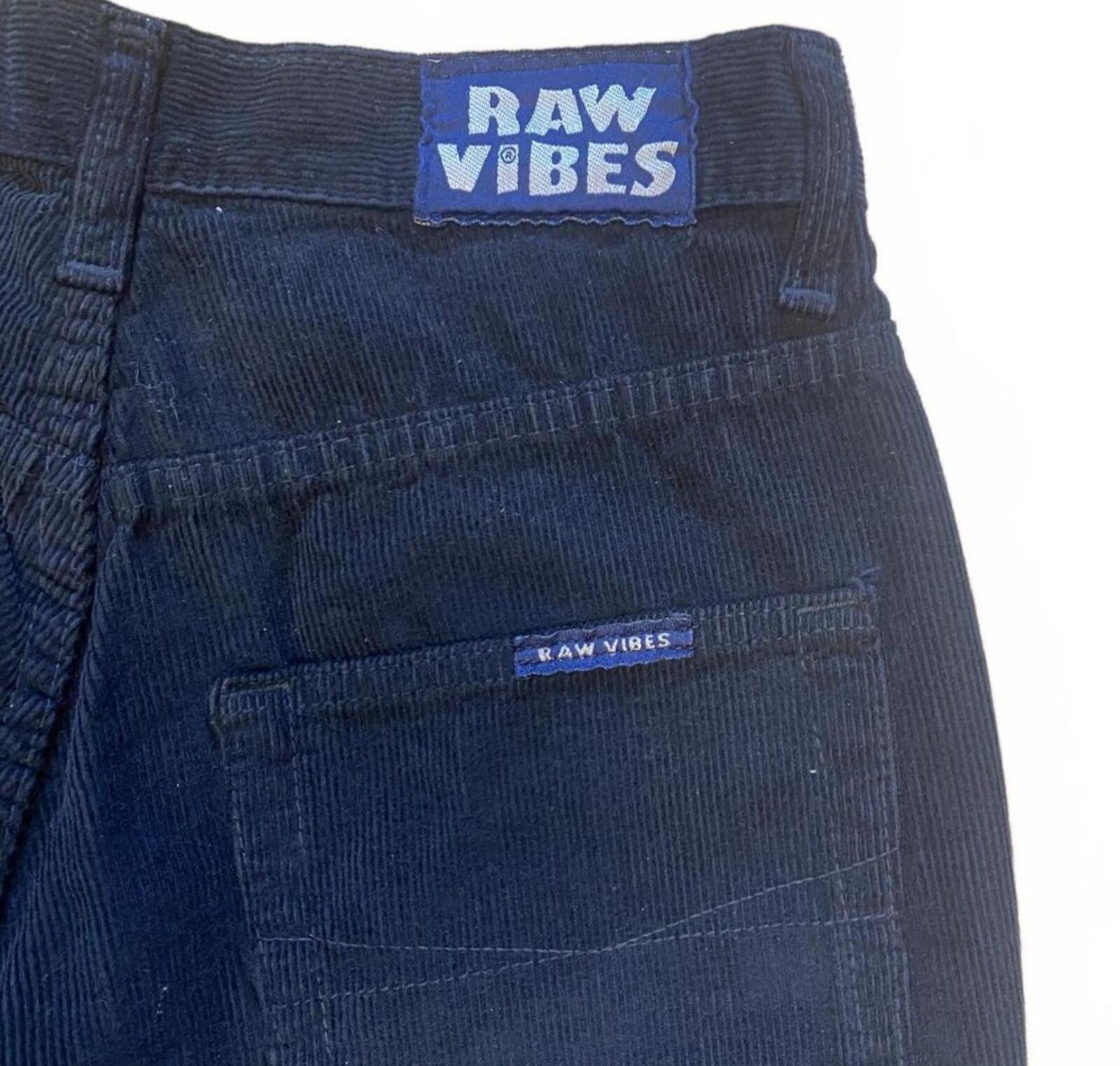 Raw Vibes Deadstock Women's Y2K Corduroy Flared Denim Jean 2