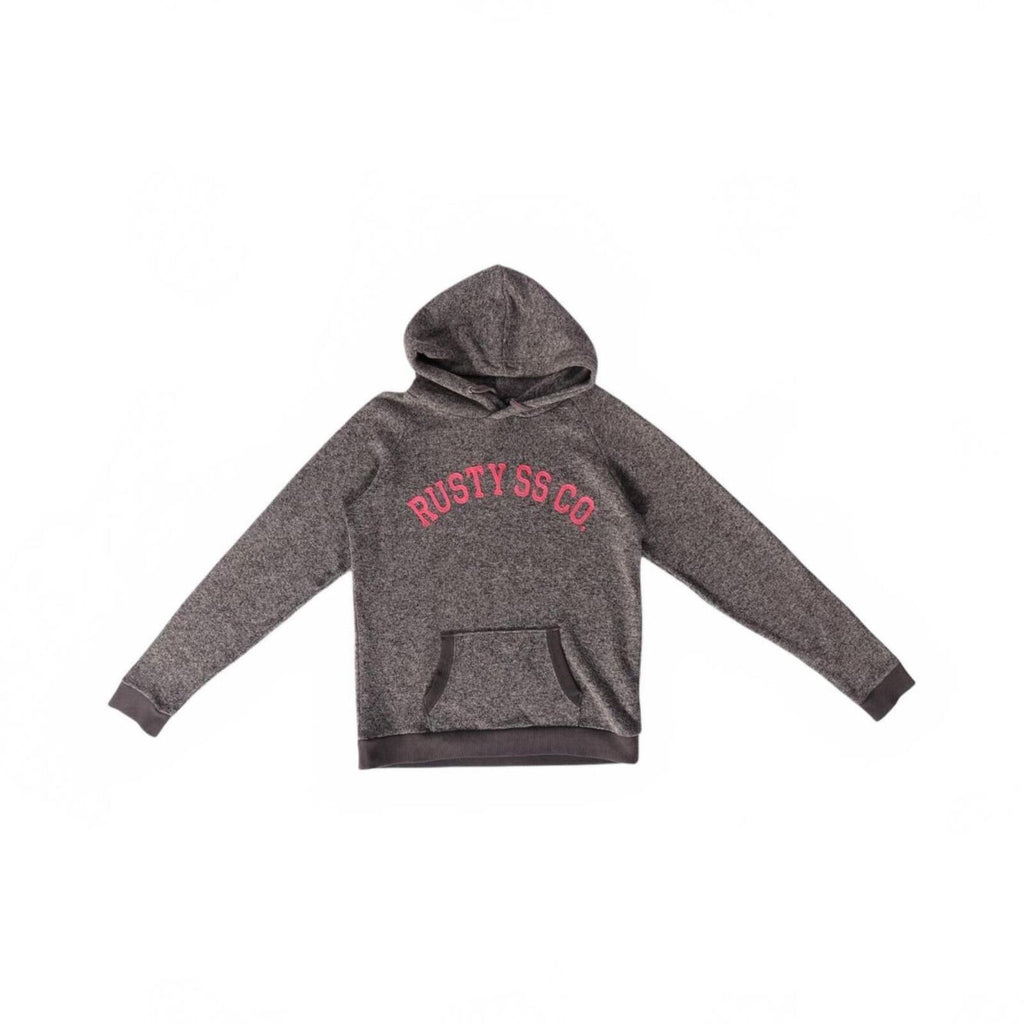 Rusty Surf Women's Y2K Embroidered Hoodie Grey M