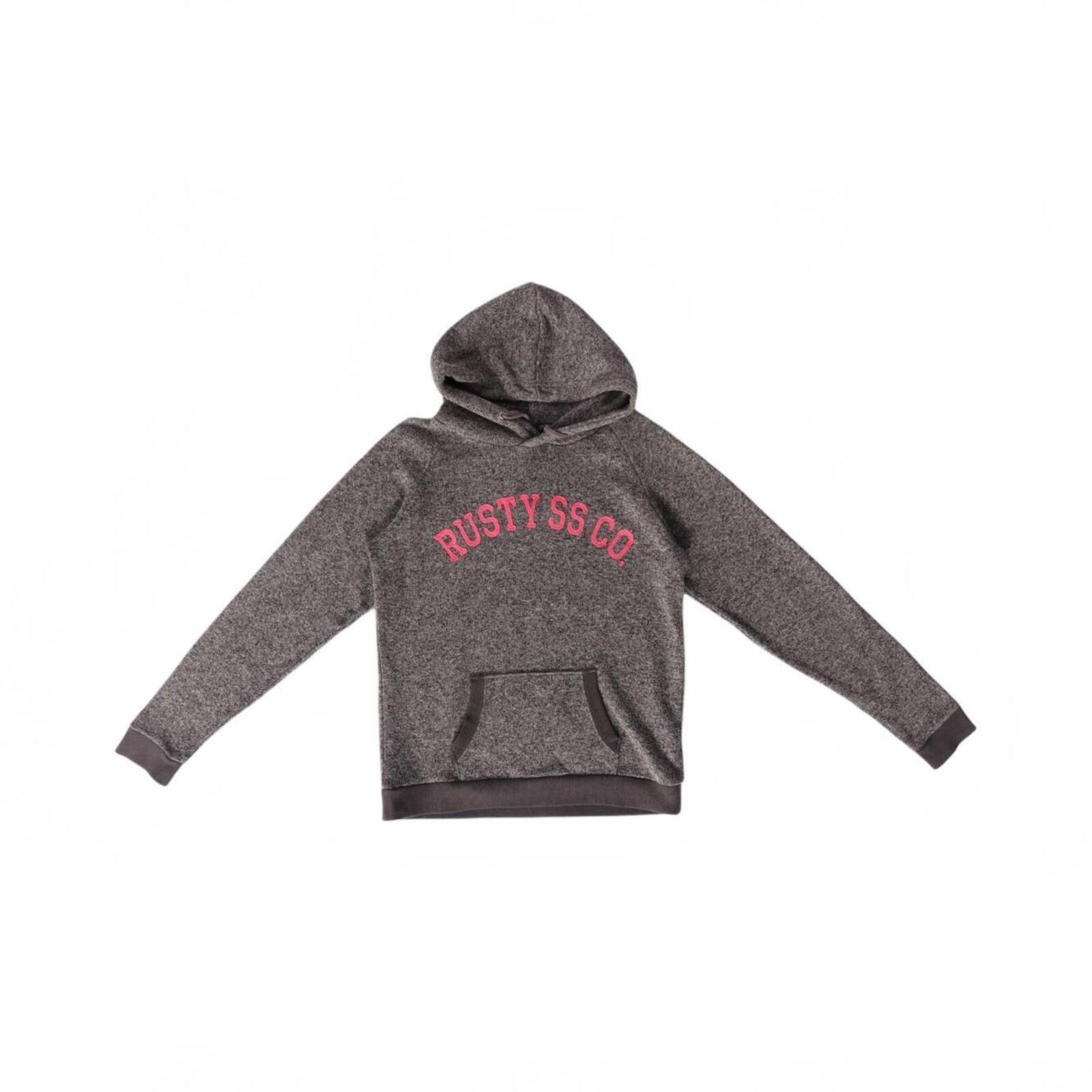 Rusty Surf Women's Y2K Embroidered Hoodie Grey M