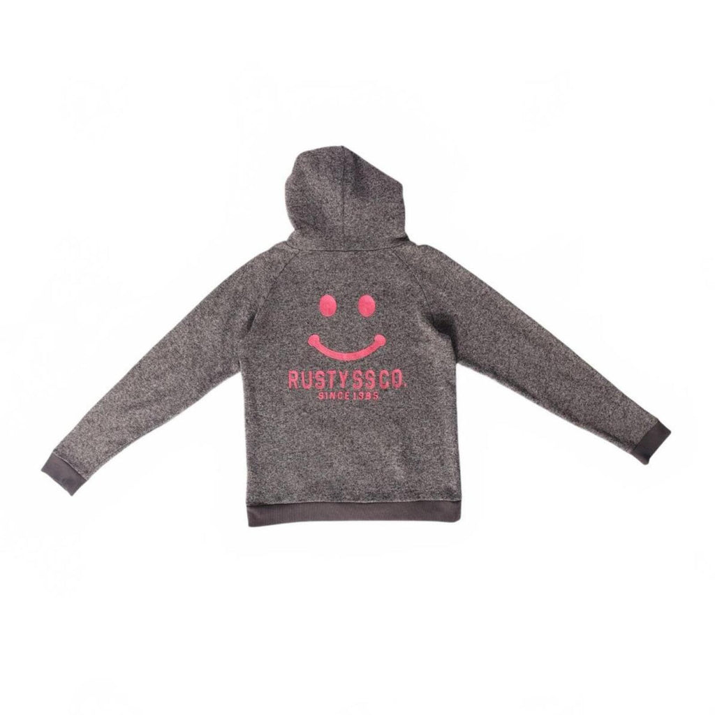 Rusty Surf Women's Y2K Embroidered Hoodie Grey M