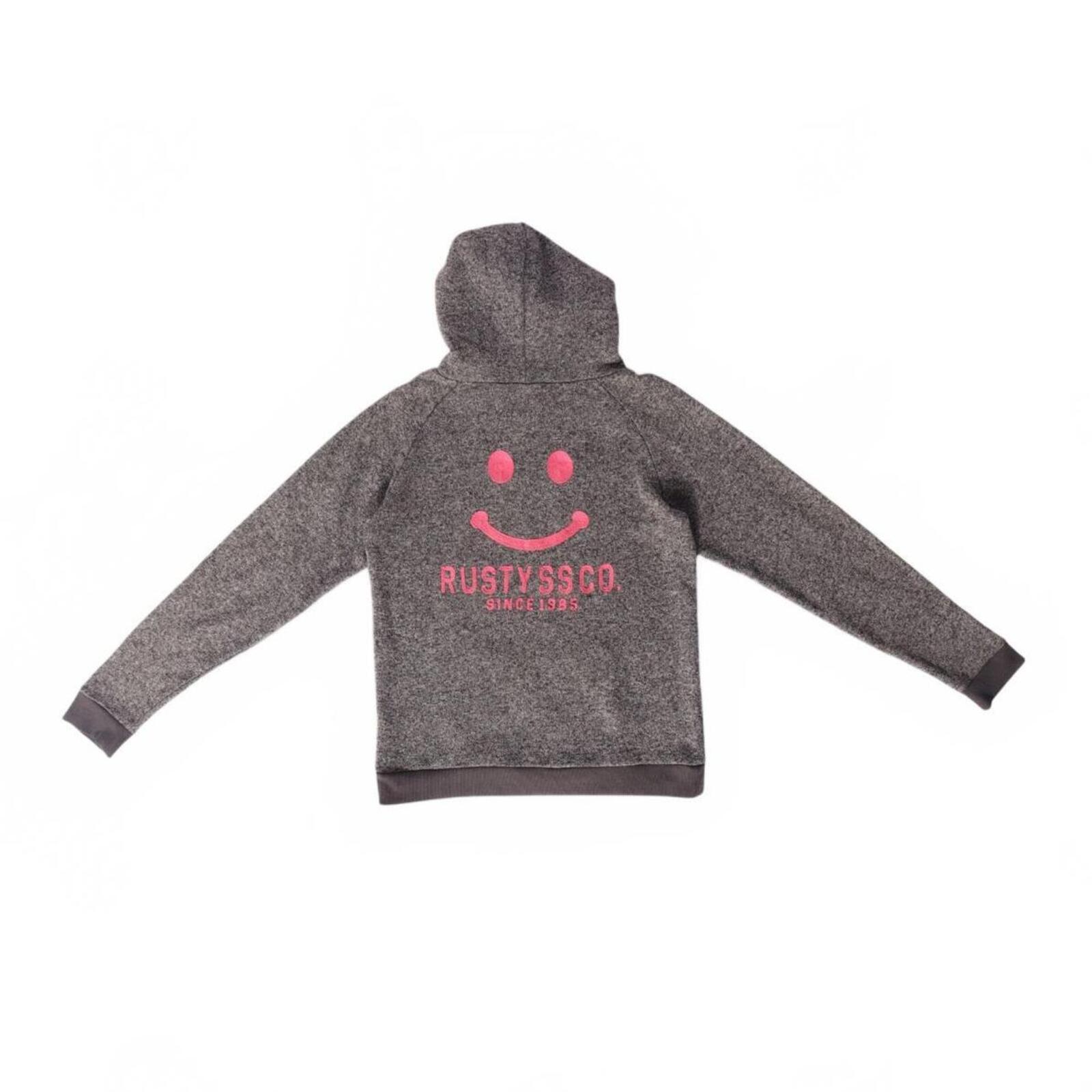 Rusty Surf Women's Y2K Embroidered Hoodie Grey M