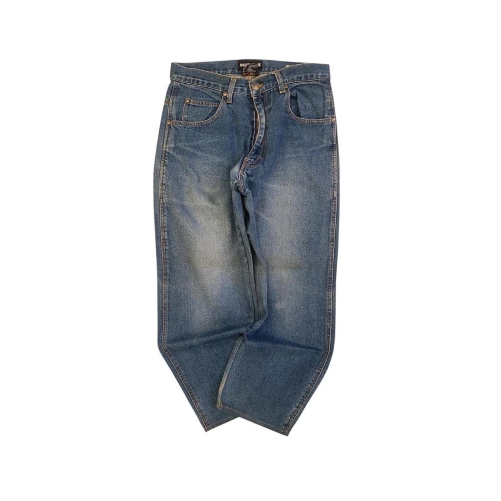 Mecca Y2K Men's Hip Hop Relaxed Fit Denim Jeans W30 L25