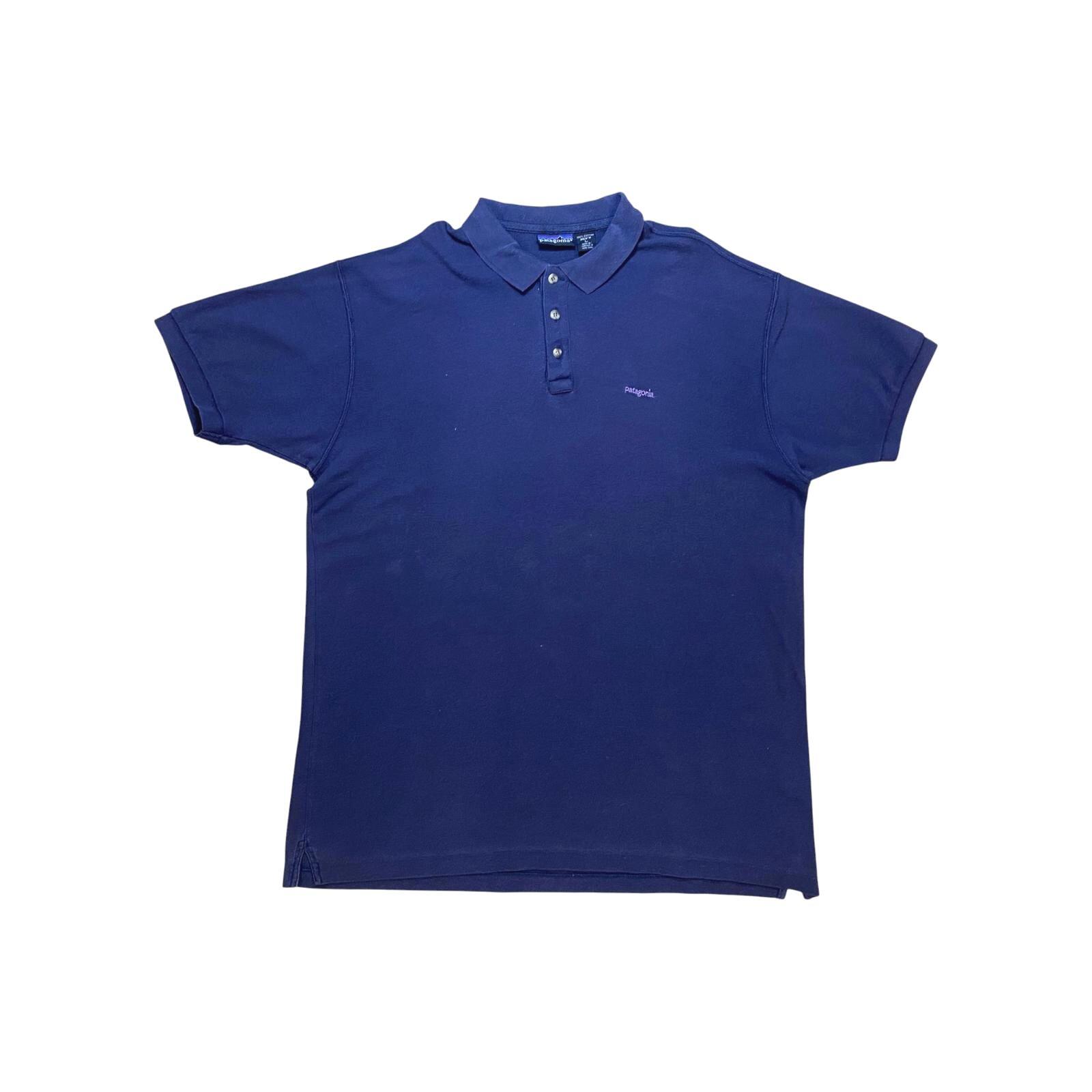Vintage Patagonia Polo Shirt 1990's Navy Size L