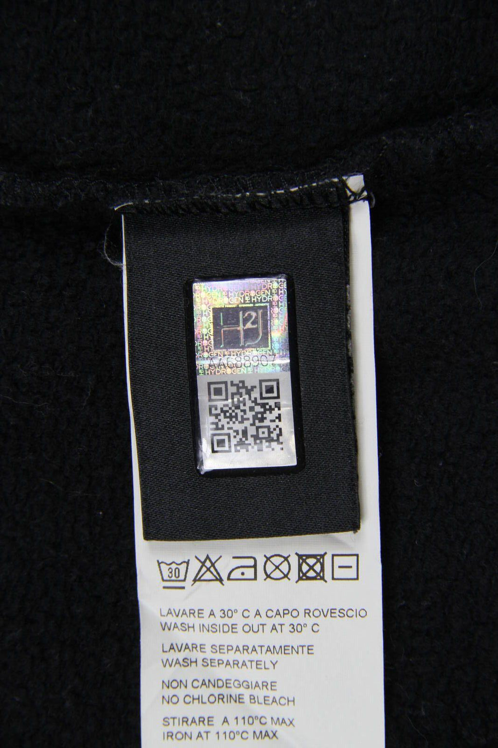 Hydrogen Rhinestone Crewneck Sweatshirt Black XS