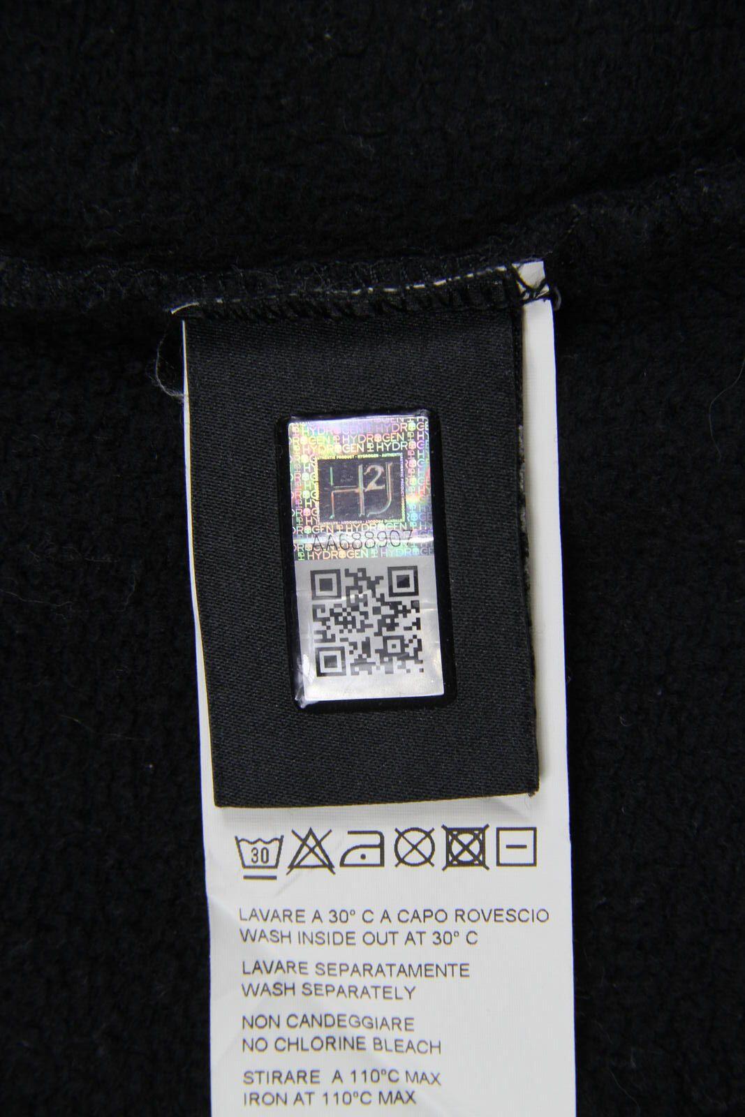 Hydrogen Rhinestone Crewneck Sweatshirt Black XS