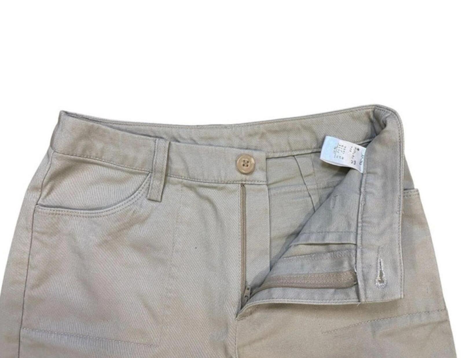 Japanese Vintage Flared Cargo Khaki Pant Beige 4