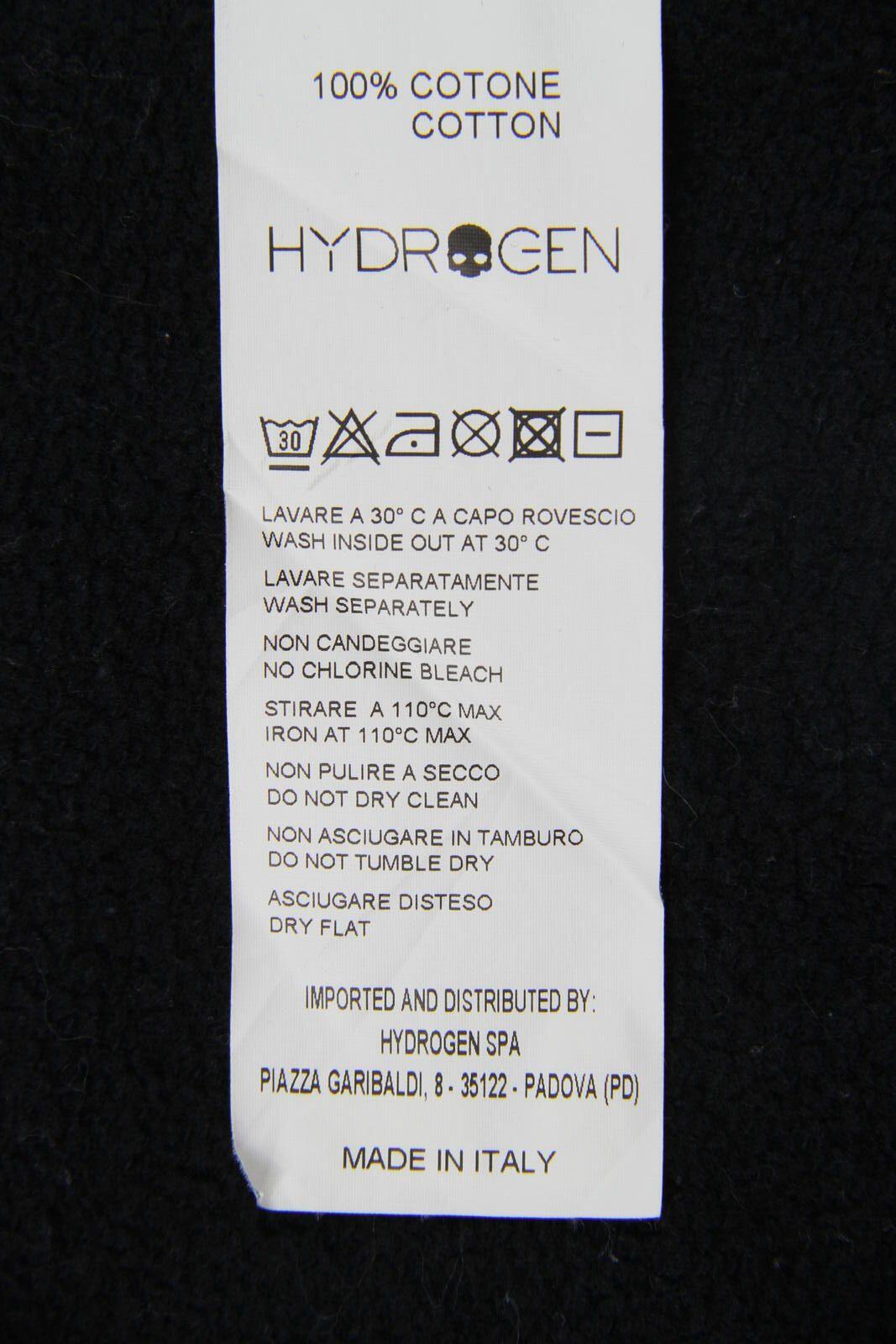 Hydrogen Rhinestone Crewneck Sweatshirt Black XS