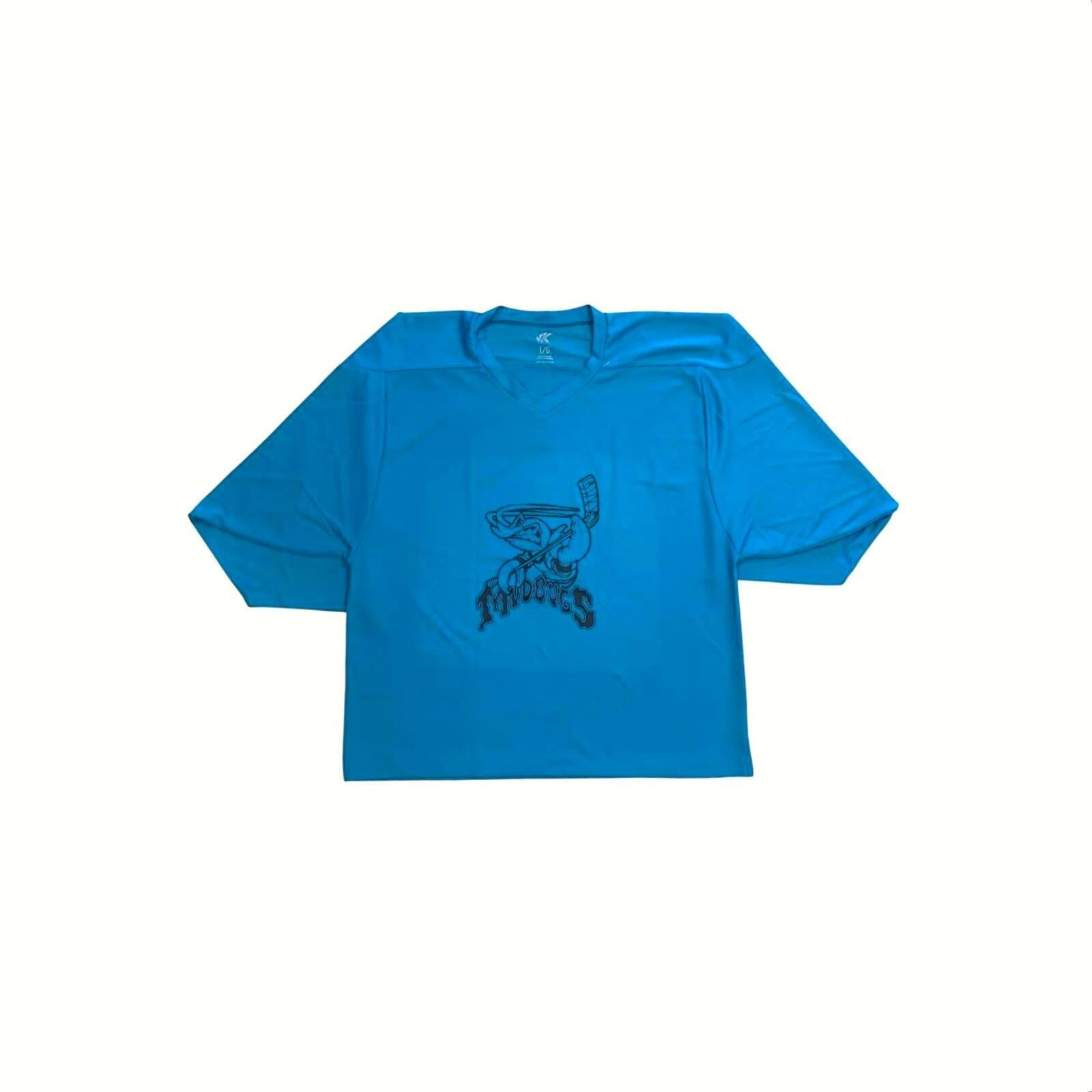 Mudbugs Hockey V-Neck Jersey Teal Unisex L