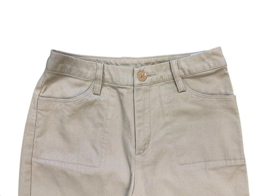 Japanese Vintage Flared Cargo Khaki Pant Beige 4