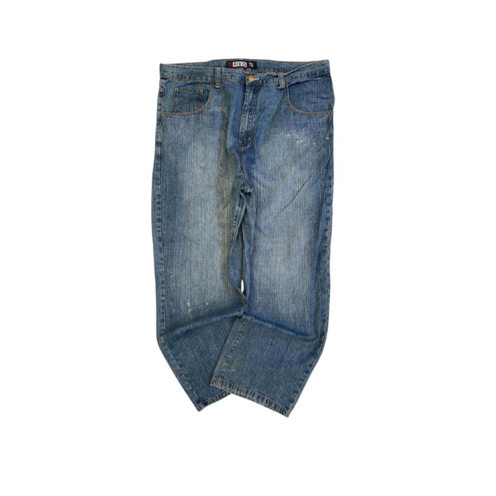 Marq 75 Men's Hip Hop Baggy Denim Jeans Y2K W44 L31