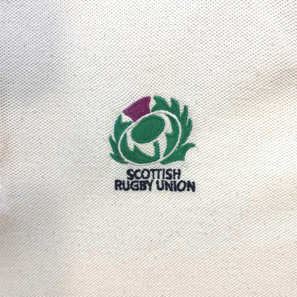 Scottish Rugby Union 1999 Pringle Official Polo Shirt White L