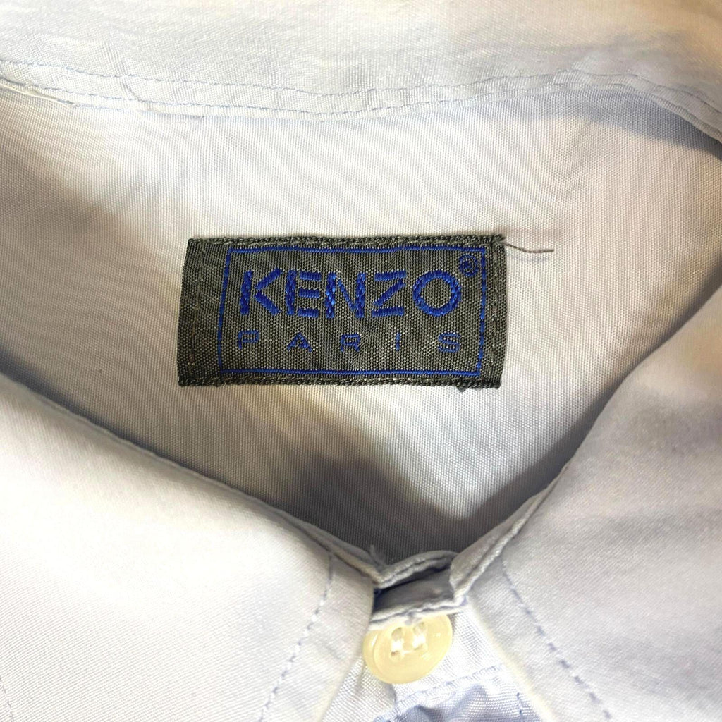 Vintage Kenzo Paris Cotton Button Up Light Blue M